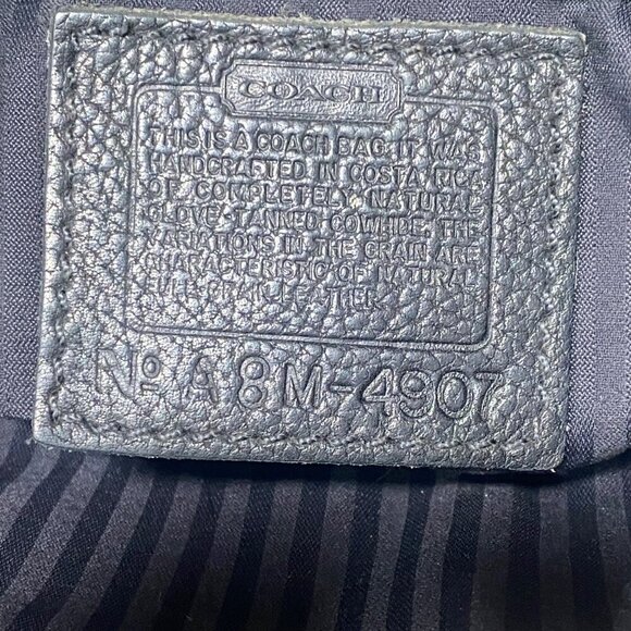 Vintage Coach Sonoma #4907 Leather Bucket Bag in Black - Picture 9 of 9